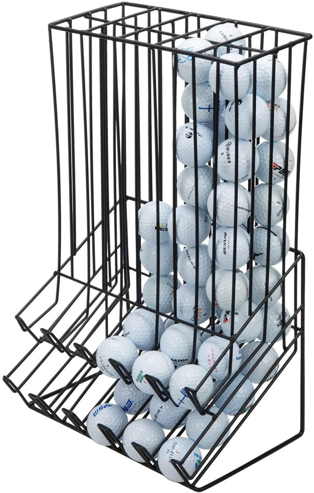 Black Metal Miniature Golf Ball Display Rack (90 Ball Capacity)
