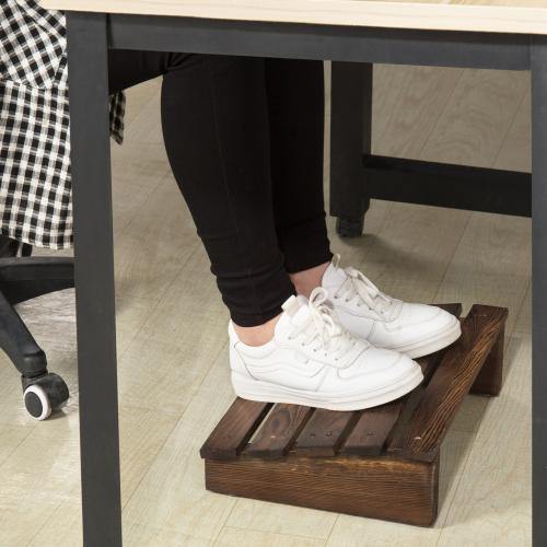 Burnt Wood Ergonomic Under-Desk Footrest
