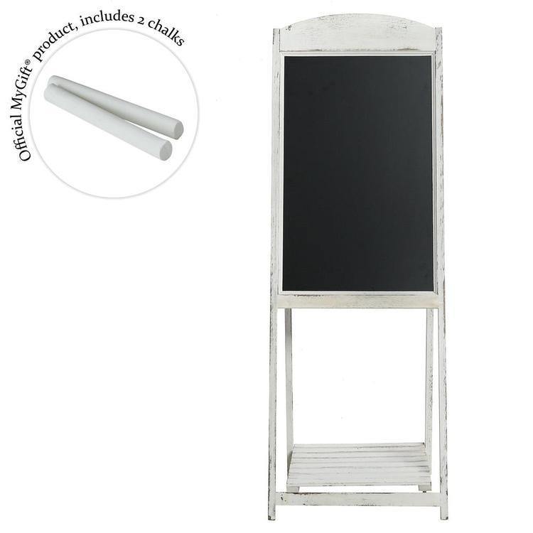 Chalkboard Easel with Shelf Vintage A-Frame Sign - MyGift