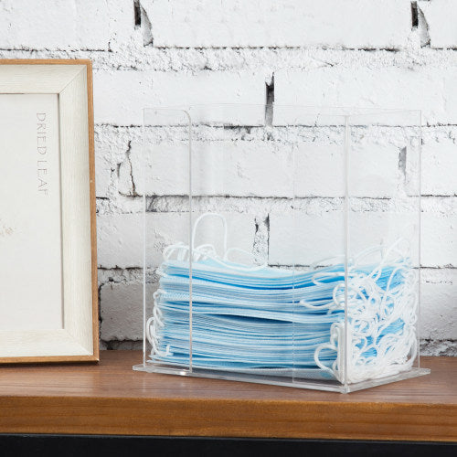 Premium Clear Acrylic Face Mask/Gloves Dispenser