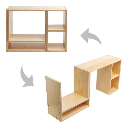 Beige Wood Adjustable Desktop Shelf - MyGift