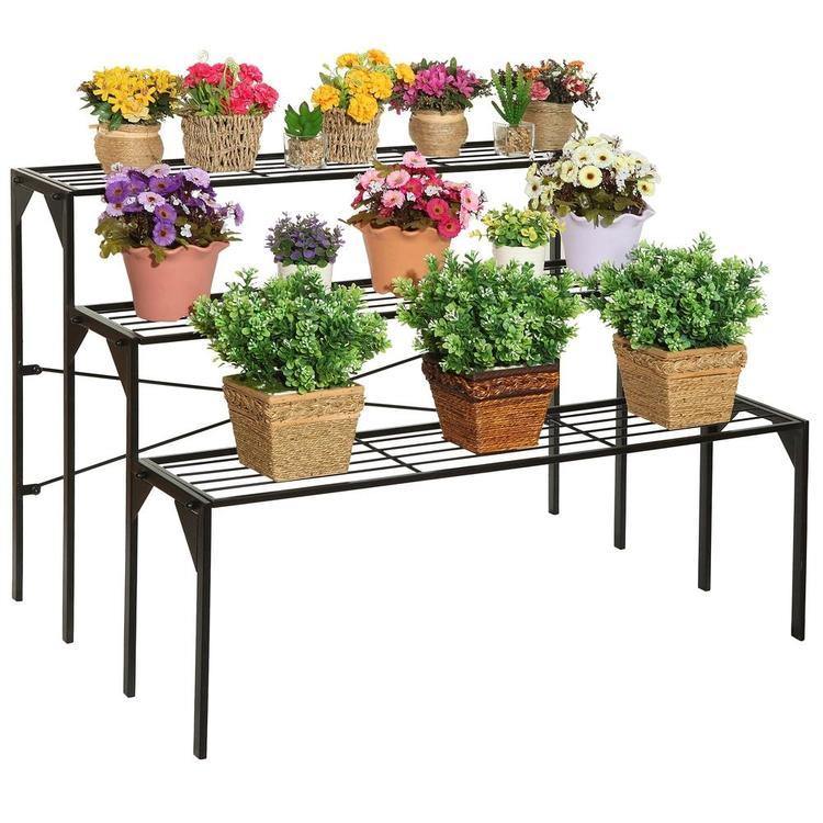 Industrial Metal Shelf Plant Display Rack - MyGift