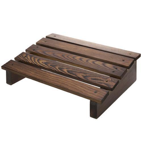 Burnt Wood Ergonomic Under-Desk Footrest - MyGift