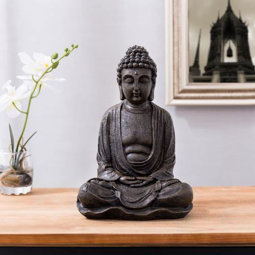 Seated Shakyamuni Resin Bronze Buddha Statue